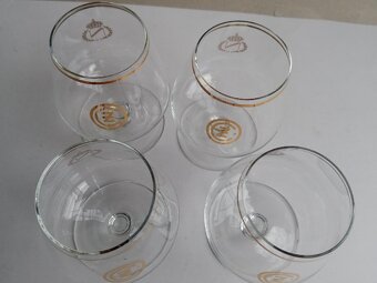 ČZ moto, Strakonice ,4x sklenice- panák- napoleonka,70.-80l. - 2