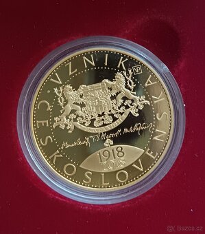 Zlatá mince 10.000kč 2018/Vznik Československa ČNB - 2