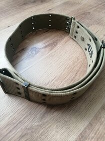 US opasek M36-dírkáč mosaz, khaki (vel. L) - 2