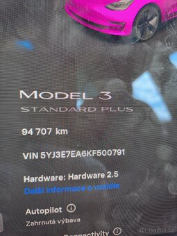 Tesla model 3 SR r.v. 2019 - 2