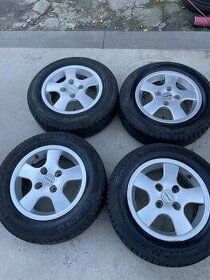 Alu kola 4x108 včetně letních pneu 175/60R14 - 2