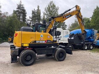 Kolové rypadlo SANY SY155W - 2