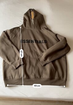 Essentials mikina - M (165-180cm) - hnědá - 2