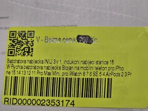 Bezdrátová nabíječka pro iPhone, iwatch, airpods - 2