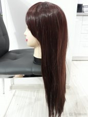 Nejdelší paruka, nová rovná tmavě hnědá - 2
