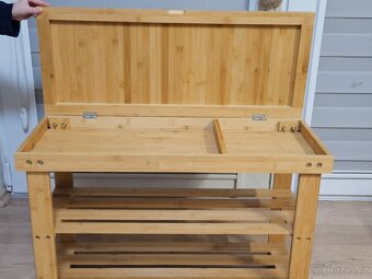 Botník/lavice bambus - 2