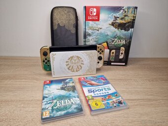 Nintendo Switch OLED Zelda + HRY a pouzdro - ZÁRUKA 1 ROK - 2
