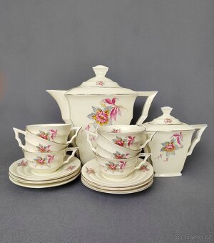 Starožitný porcelánový čajový servis od MZ Art Deco - 2