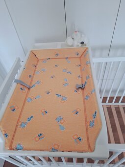 Postýlka Scarlett Perta 120x60cm s kolečky+přebalovací pult - 2