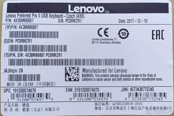 Lenovo Preferred Pro II USB černá CZ, kancelářská, nová - 2