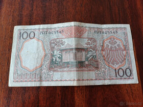 Bankovka Indonésie 100 rupií - z roku 1958 - 2