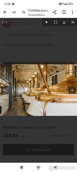 Dva Poukazy na prohlídku pivovaru Pilsner Urquell - 2