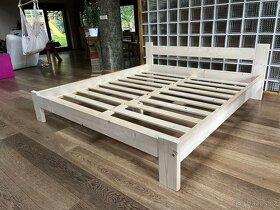 Nová, masivní postel 180 x 200 rošt,zesílený RÁM - 2