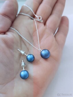 Ag 925 set zdobený perličkami Swarovski Elements - 2