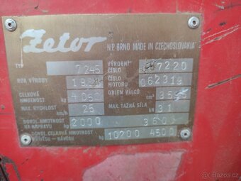 ZETOR 7245  S DOKLADY   ČELNÍ HYDRAULIKA - 2