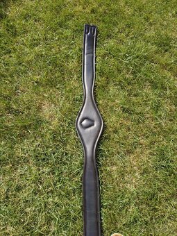 Černý kožený anatomický podbřišník - 2