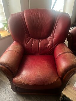 Kožená sedací souprava sedačka 3+2+1 - 2