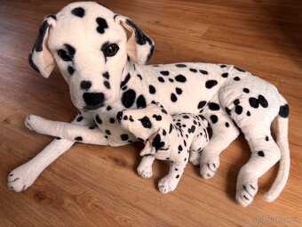 Plyšový pes dalmatin se štěnětem - 2