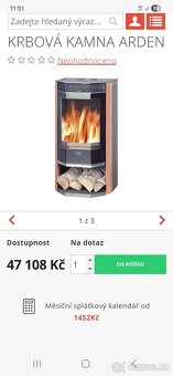 Krbová kamna ABX ARDEN + Kouřovod  - 2