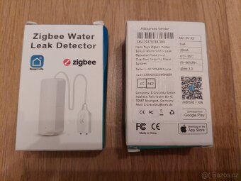 Zigbee detektor úniku vody, záplavový sensor / čidlo - 2