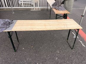 Skládací stoly 2x150cm (2 kusy) - 2