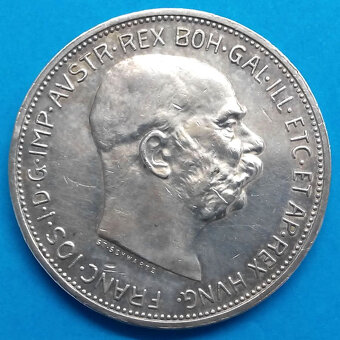 Stříbrná mince r. 1912 František Josef I. - 2