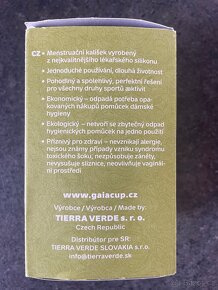 Gaia Cup menstruační kalíšek - nový - 2