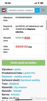 vanička do sprchoveho koutu Laufen 120x90 - 2