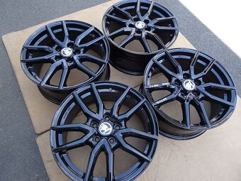 Alu disky černé na Škoda 17", 5x112, ET 52, šíře 7,5J - 2