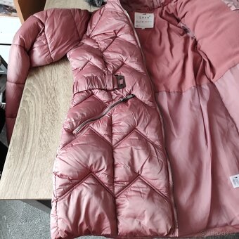 Nádherná zimní bunda, kabátek růžová F-F 152 - 158 - 2