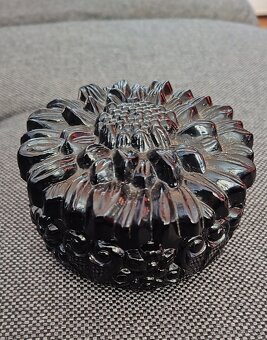 Malachitové sklo dóza - 2