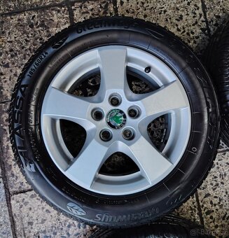 prodám alu kola 6x14 ET43 ,5x100 ,pneu 185/60 R14 - 2