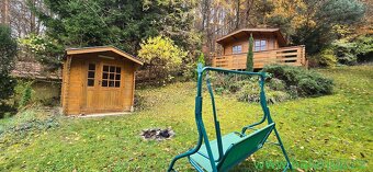 zahradní 2 chatky u lesa Jundrov Brno , zahrada 786 m2 , par - 2