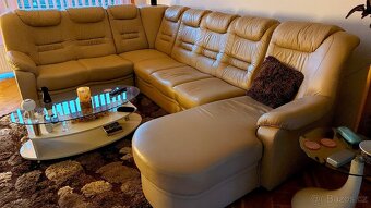 Kožená sedací souprava do U - 2