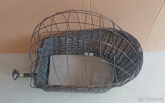 Trixie proutěný koš s nosičem na sedlovku, koš na psa, nosič - 2