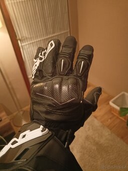 Motorkářské rukavice FIVE RFX WP – černé - 2