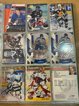 Hokejové karty autogramy - 2