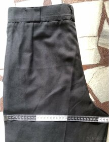 Pánské Černé společenské kalhoty - 2