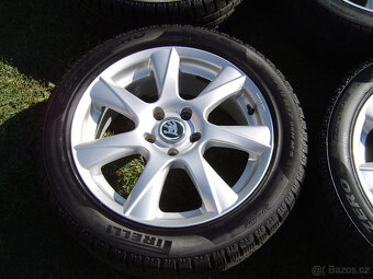 4 XZIMNÍ HLINÍKOVÁ KOLA ŠKODA OCTAVIA SCOUT, YETI 225/50 R17 - 2