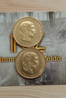 Zlaté RU 20koruny bz František Josef I.. - 2