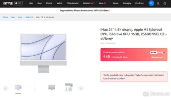 Apple iMac 24 M1 stříbrný, 8GB RAM, 256GB + příslušenství - 2