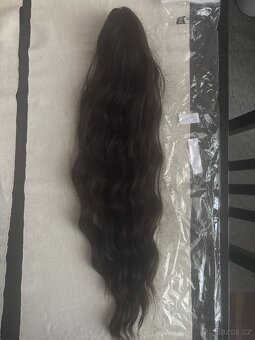 Hnědý culík na skřipci délka 65 cm nový - 2