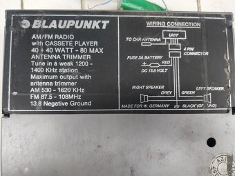 Retro autorádio Blaupunkt - 2