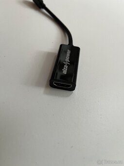 AlzaPower USB-C (M) na HDMI 2.0 4K 60Hz (F) 0.1m matná černá - 2