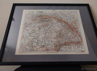 Mapa Maďarska z r. 1897 - 2
