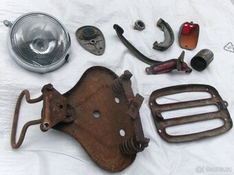 prodám různé díly na moto. Kostra na moto Jawa-ČZ 175, typ 3 - 2