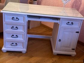 Rustikální masivní psací stůl - 2