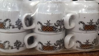 Staré gastro porcelánové hrnečky 12 kusů - 2