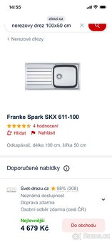 Nerezový dřez Franke - 2