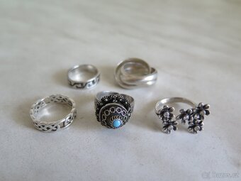 Stříbrné prsteny - 2